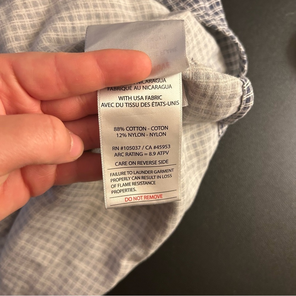 Ariat Flame Resistant Basic Work Shirt Button Up … - image 8